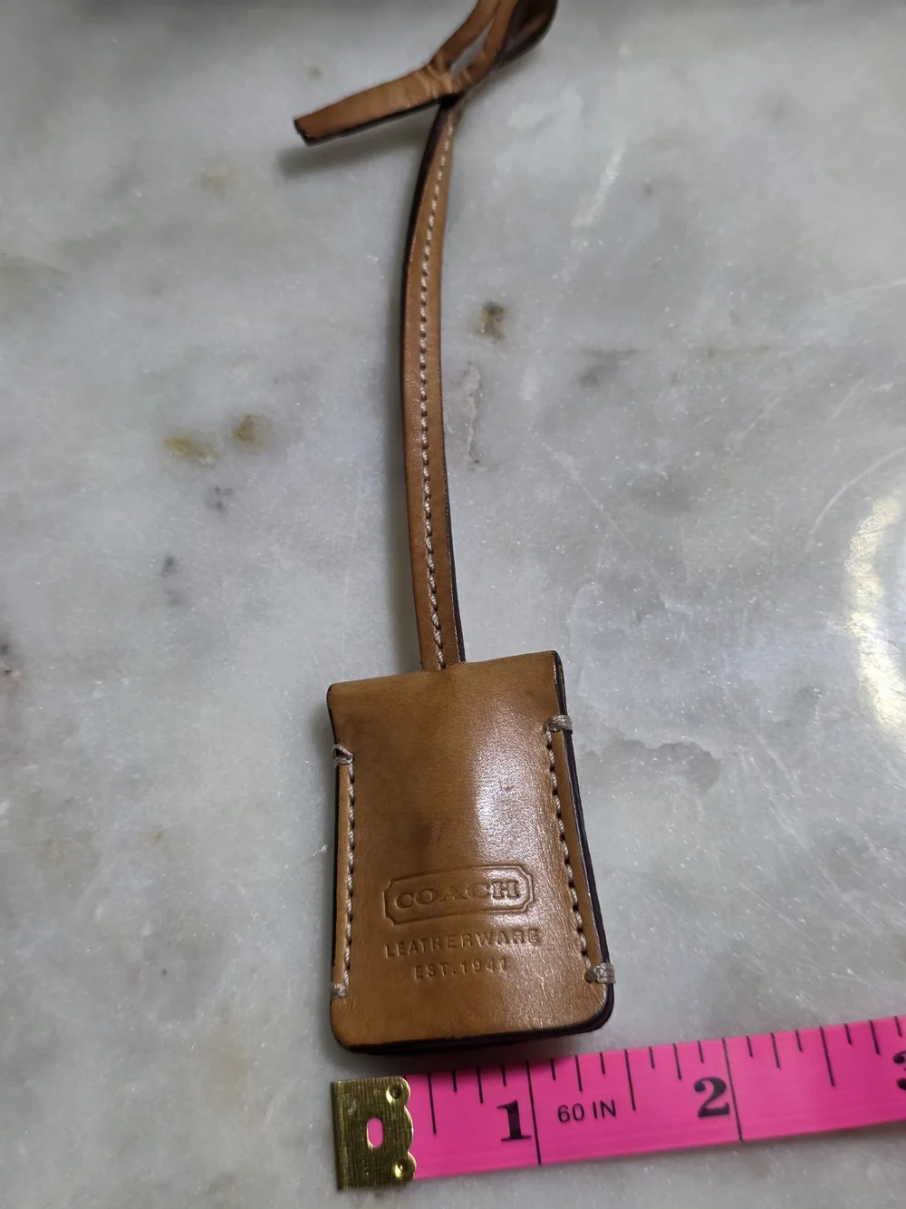 Coach Vachetta Leather Luggage Tag